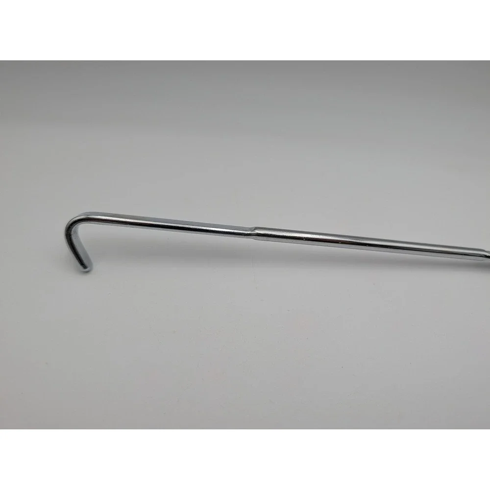 Alfra Skimmer Spoon Silver Stainless‎ Steel Long Hook Handle Italy Vintage